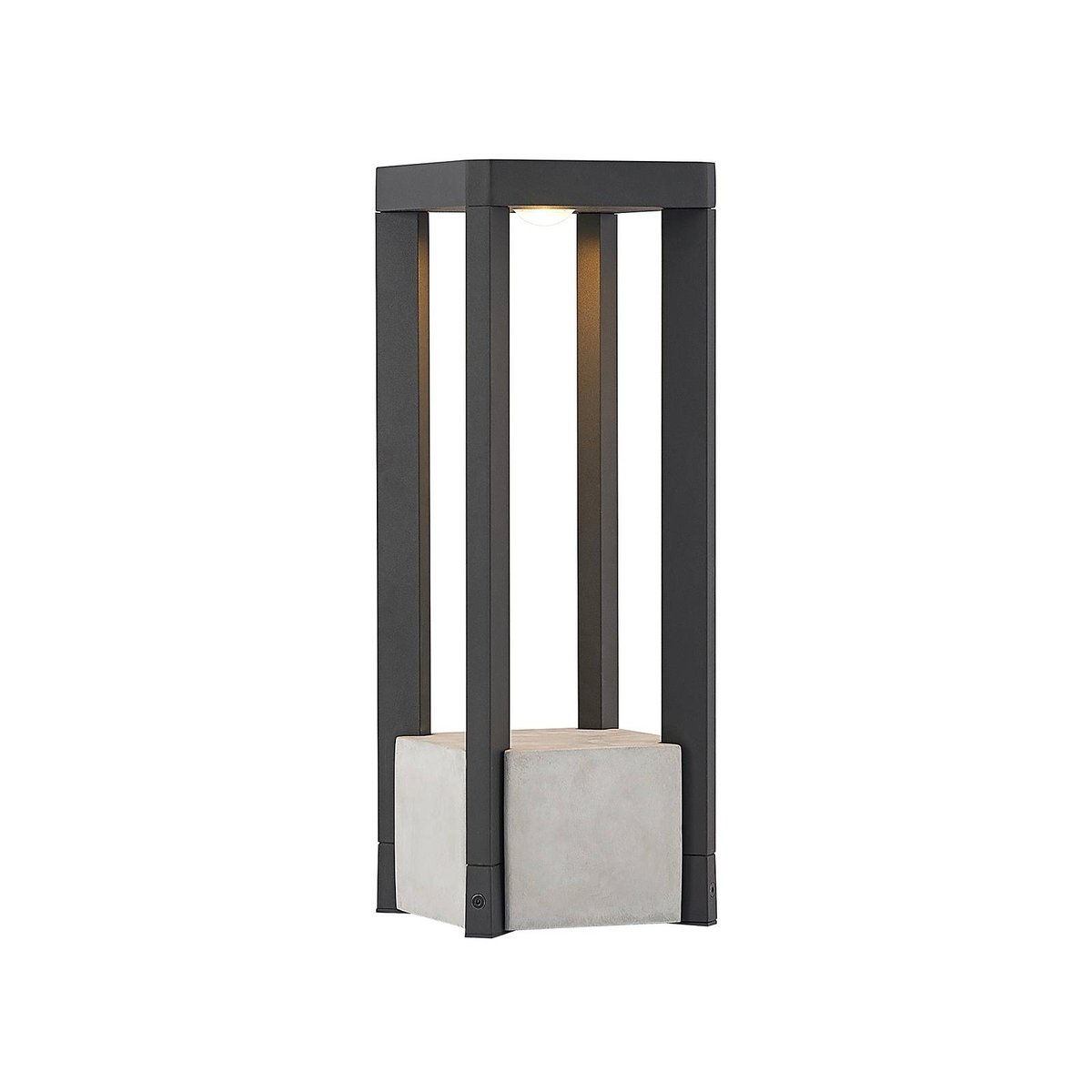 Luminaire extérieur en aluminium moderneLED gris foncé (ral 840-m), LUCANDE