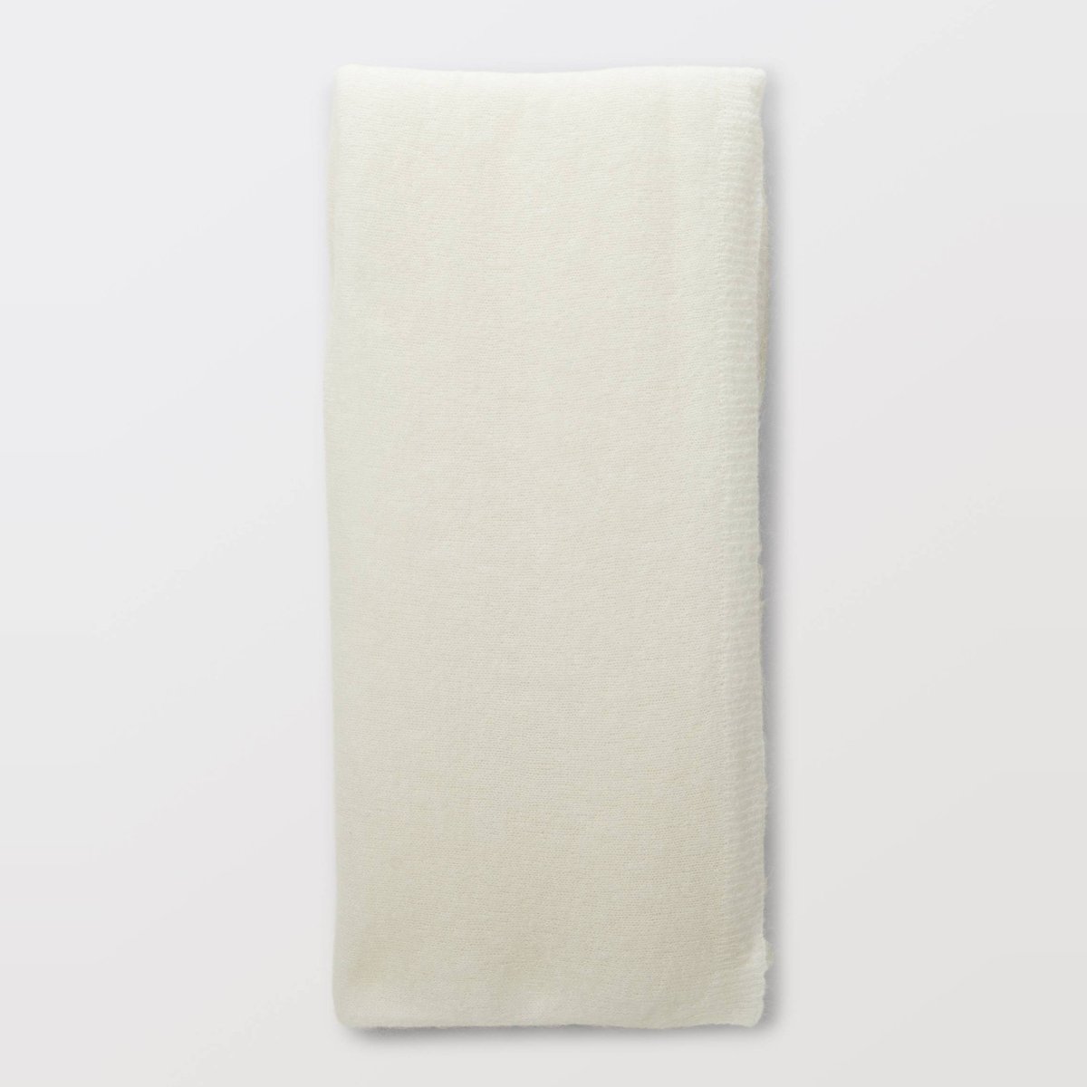 Echarpe contenant de la laine et du mohair ecru, MONOPRIX