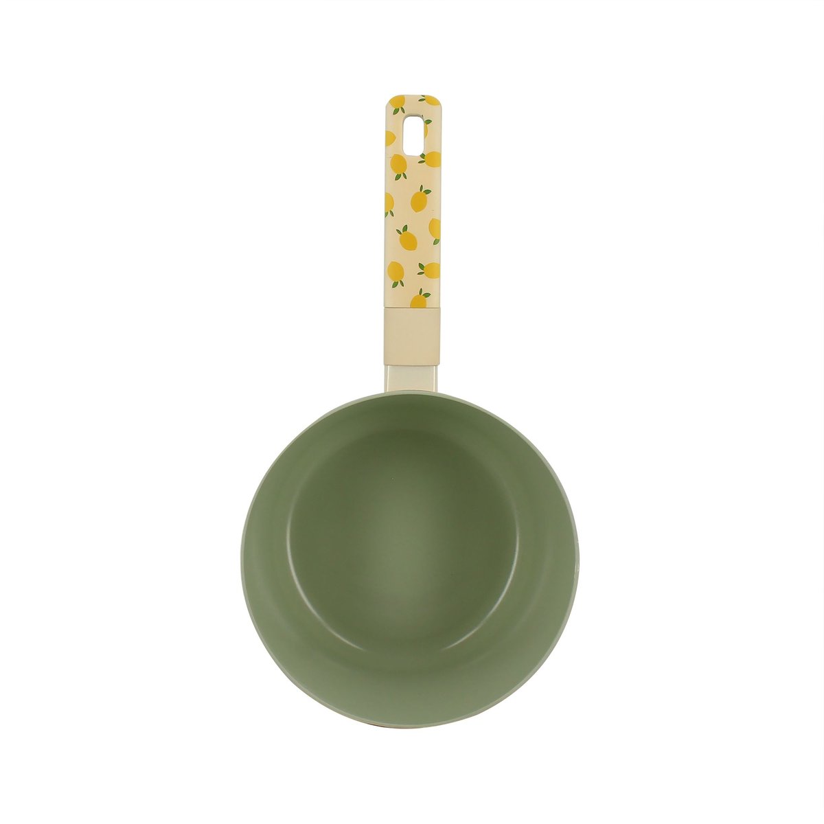 Casserole 18cm en aluminium, CITRON beige-vert, MENASTYL