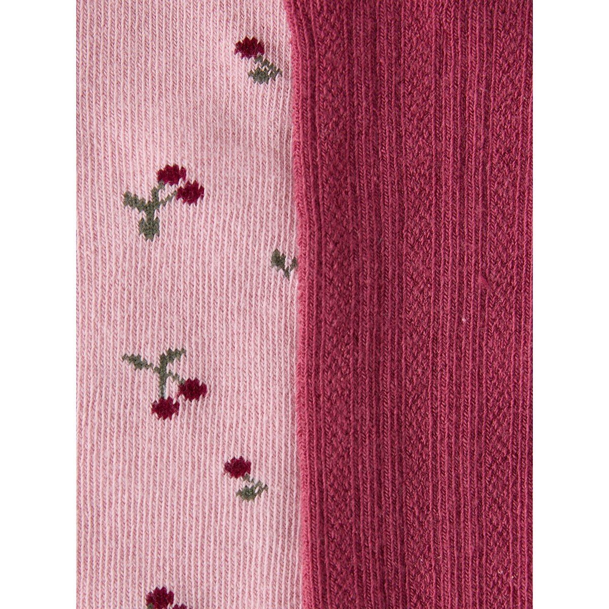 Lot de 2 collants rose, VERTBAUDET