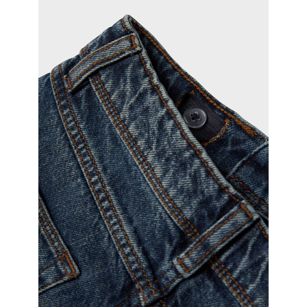 Jean droit dark blue denim, NAME IT