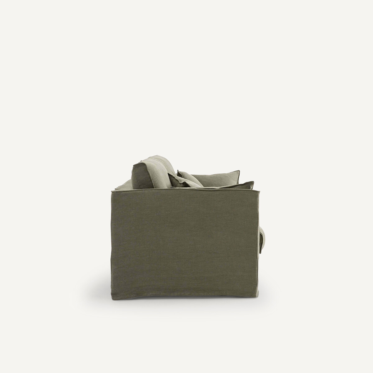 Zetelhoes in dik stonewashed linnen, Camille schors, AM.PM