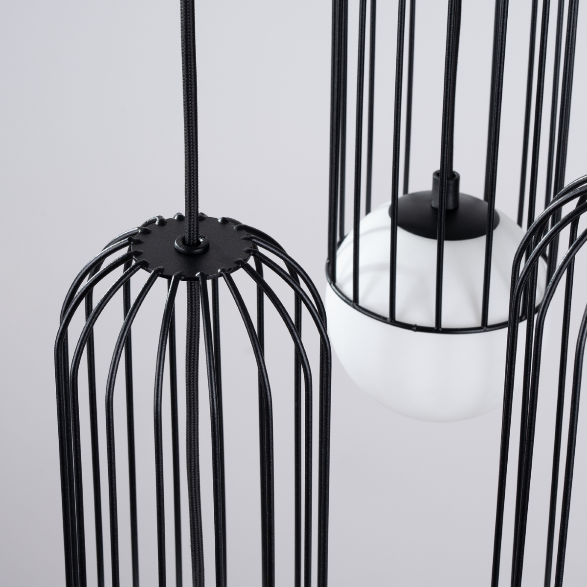Lustre Acier Noir G9 3 Brina noir, EDEN