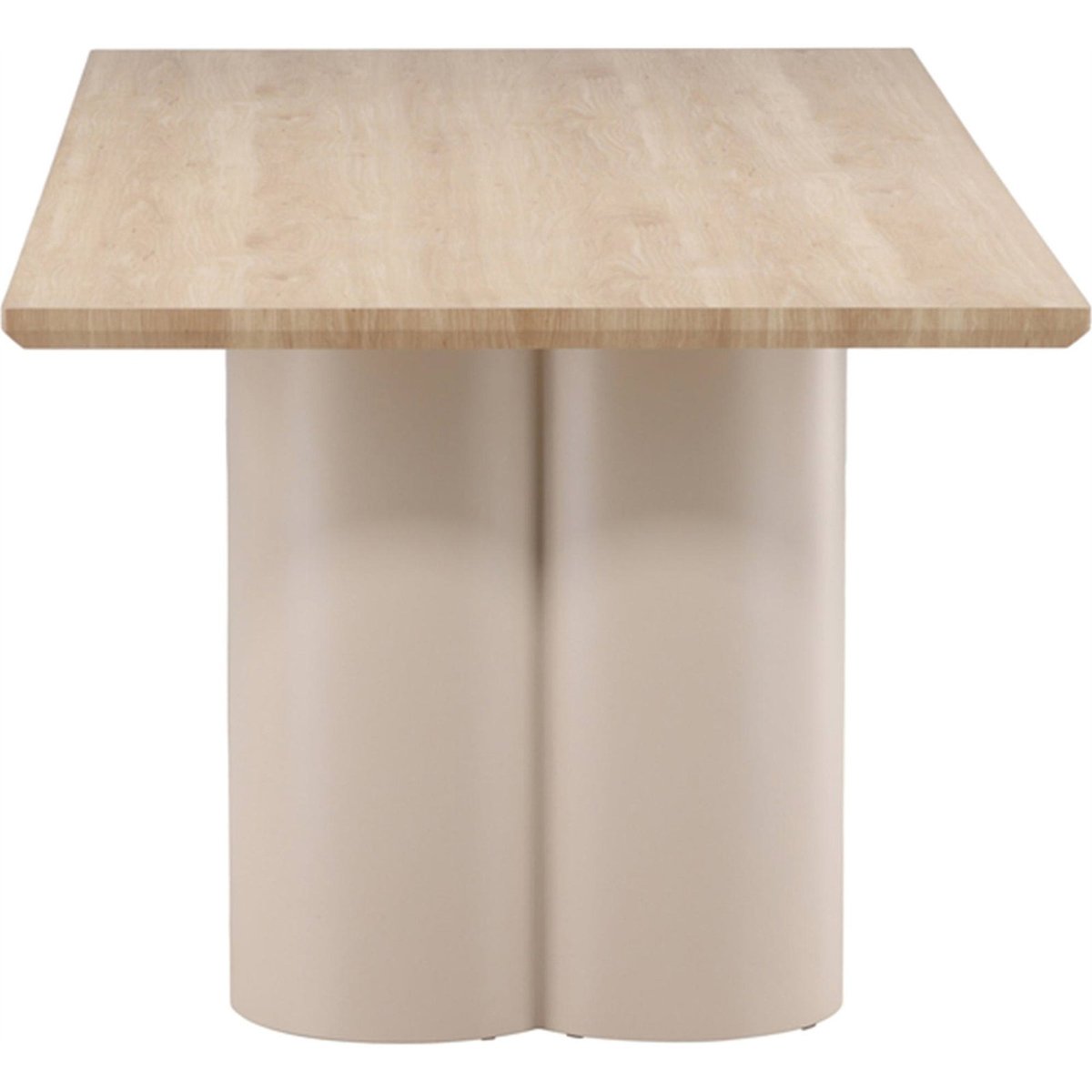 Table à manger chêne collection CONVALDER chêne blanchi et beige, RECOLLECTION