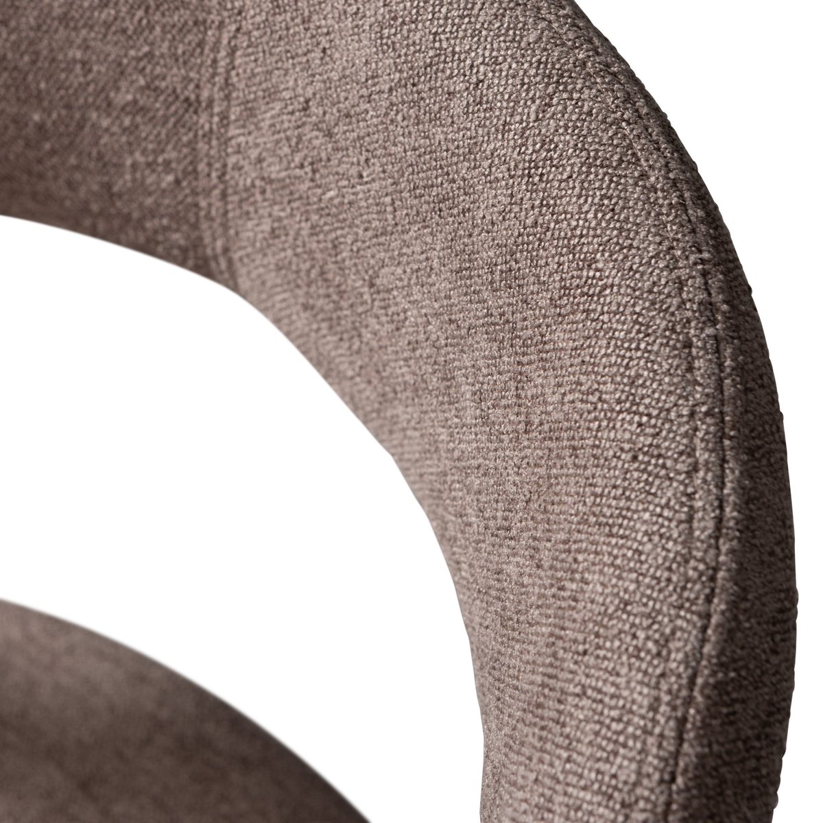 Lot de 2 chaises de table en similicuir NOBLE taupe, WOOOD