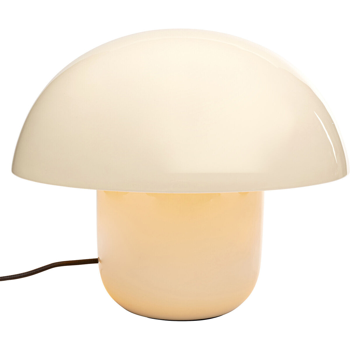 Lampe à poser Mushroom Shiny écru 27cm beige, KARE DESIGN