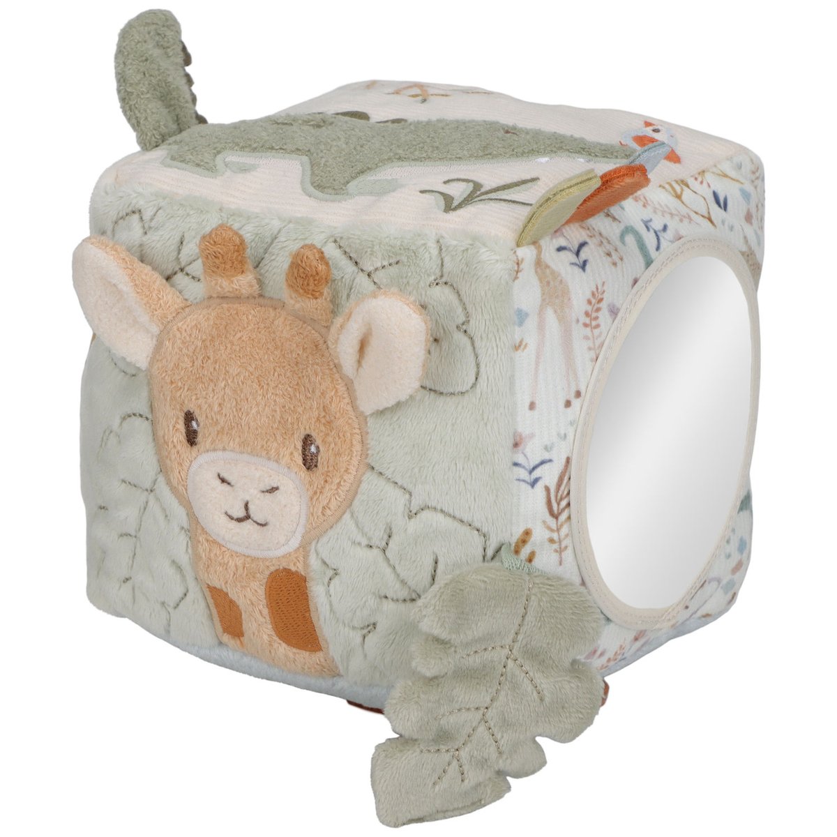 Cube d'activités vert, beige, multicolore, LITTLE DUTCH