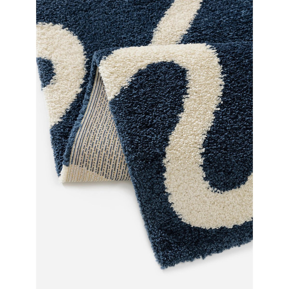 Tapis à poils longs LOUISE bleu, BENUTA 