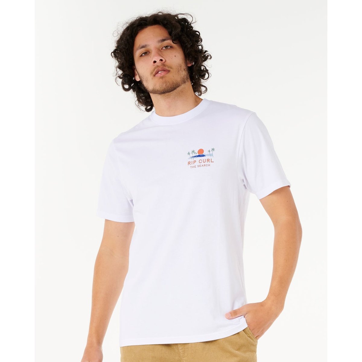 T-shirt Artist of The SEARCH Cody Welsh blanc, RIP CURL