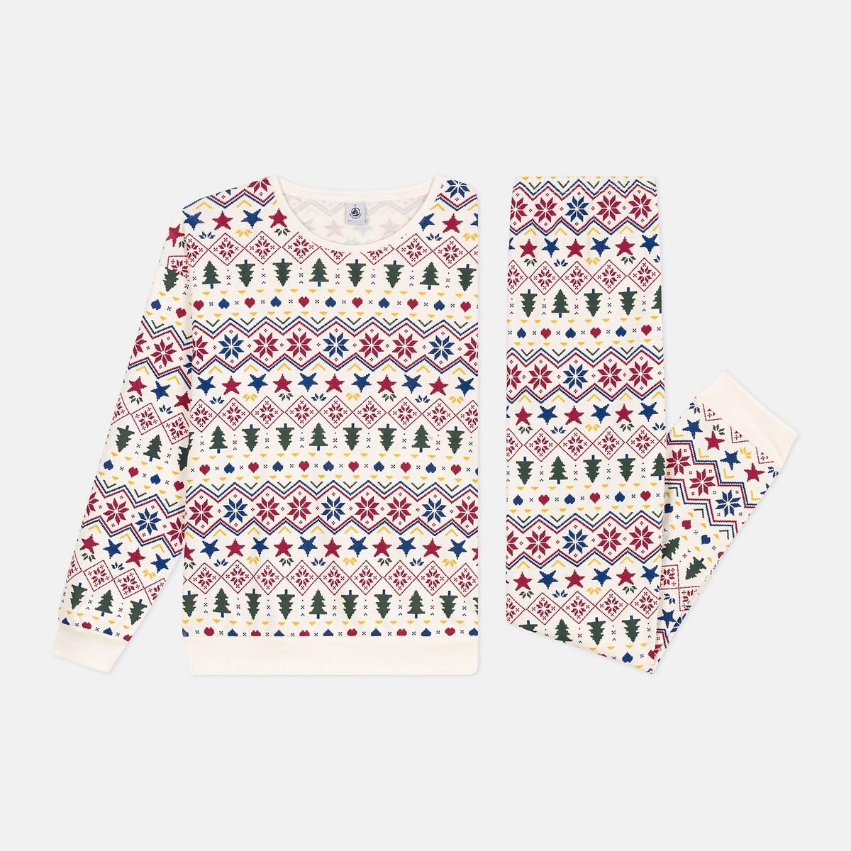 Christmas Print Pyjamas star print, PETIT BATEAU