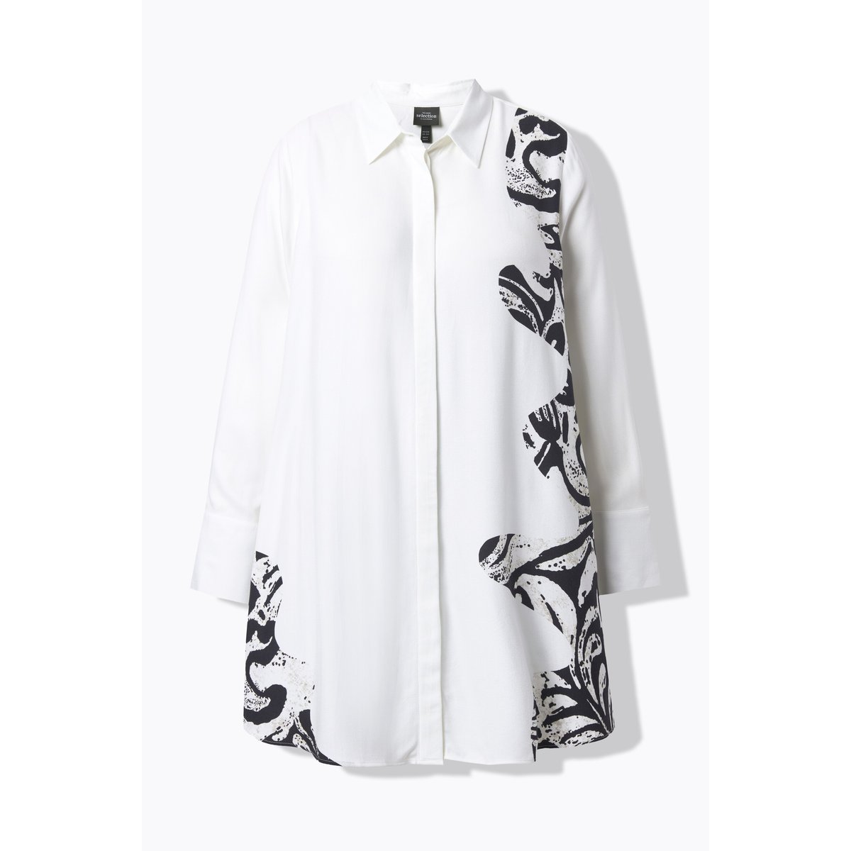 Blouse longue avec imprimé animal marron pâle, ULLA POPKEN