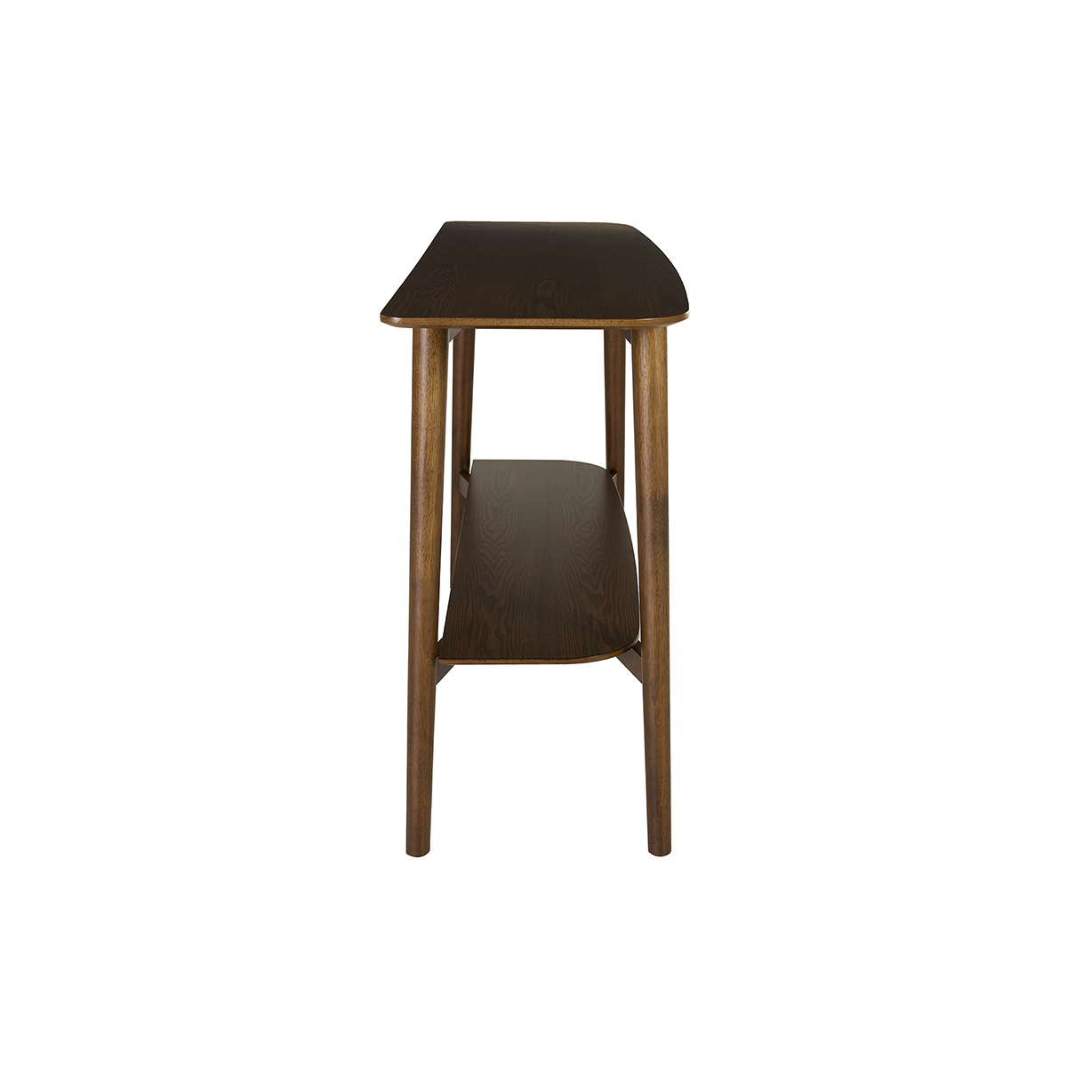 Console en bois foncé L120 cm CENDY noyer, MILIBOO