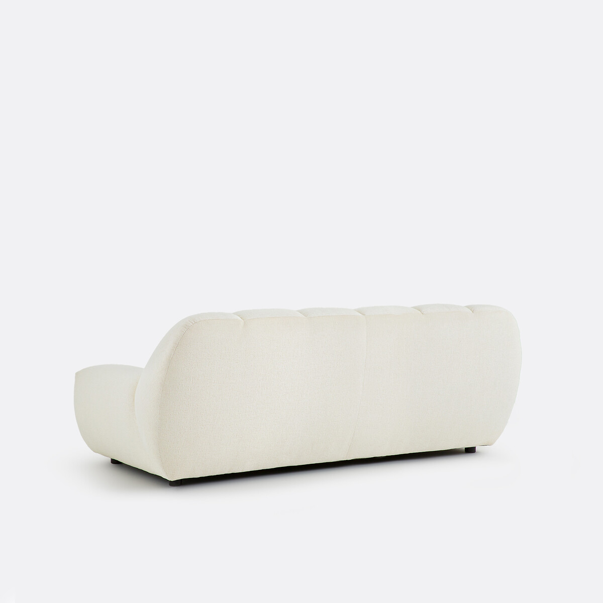 3-Sitzer-Sofa aus dickem Samt, Nuria ecru, LA REDOUTE INTERIEURS