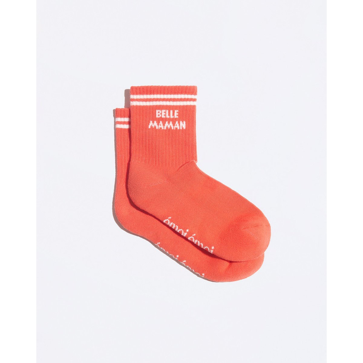Chaussettes Belle maman orange, EMOI EMOI