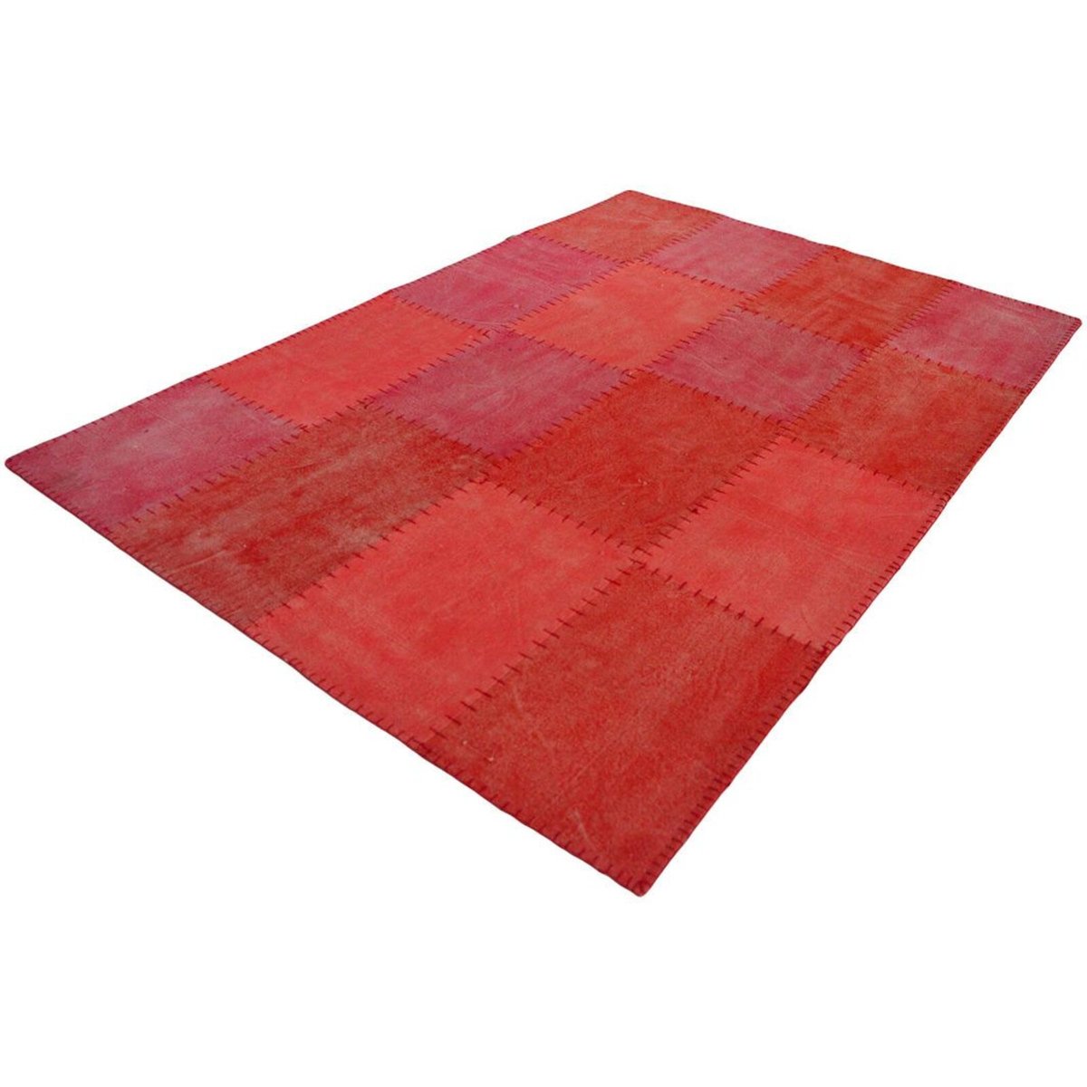 Tapis en coton fait main, LYRICAL multicolore, rouge, ARTE ESPINA