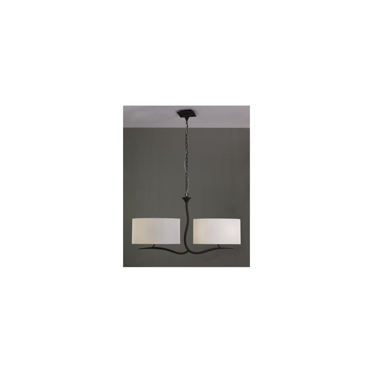 Suspension en tissu baroque, D.88 , EVE crème/chrome, MANTRA