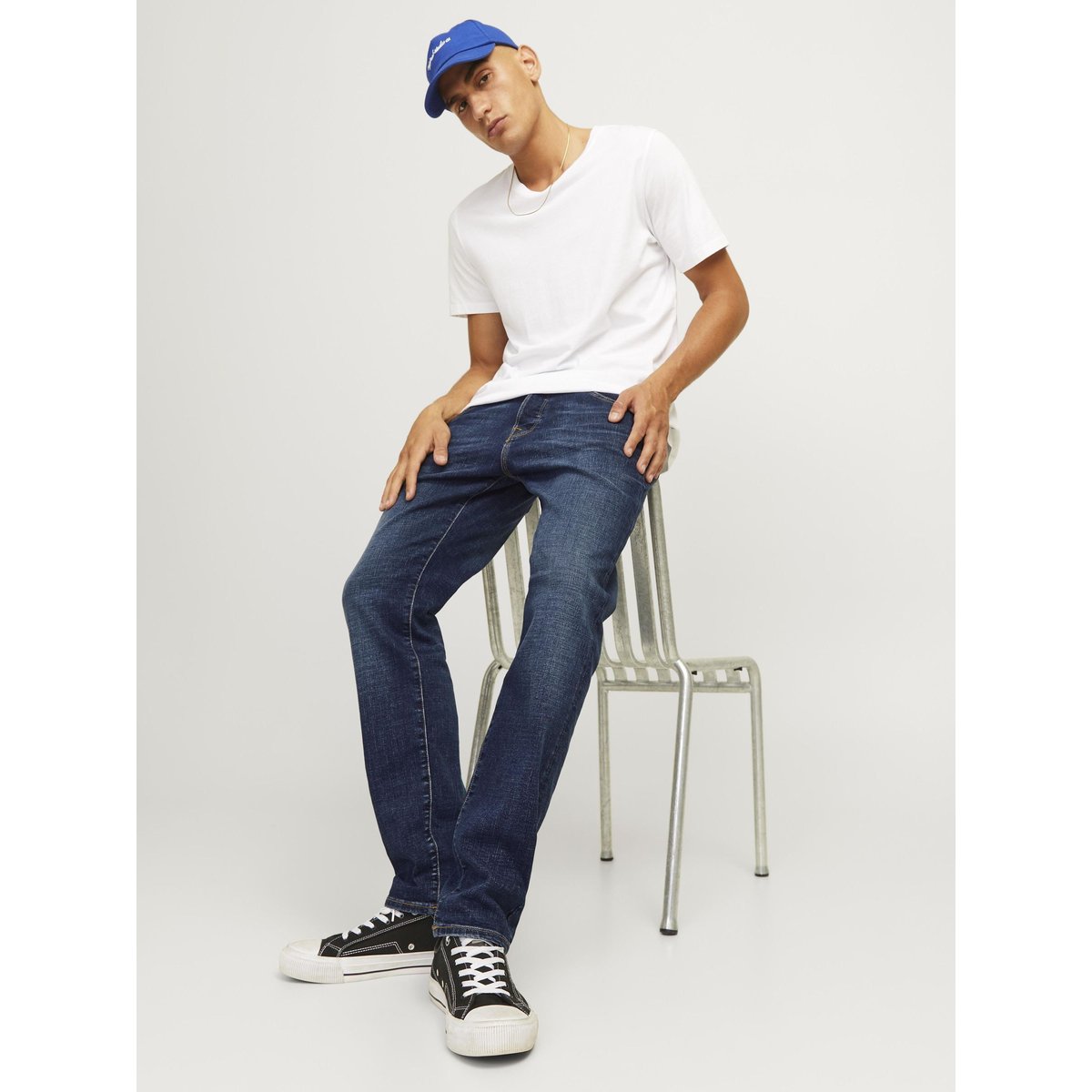 Jean Coupe Tapered blue denim, JACK & JONES
