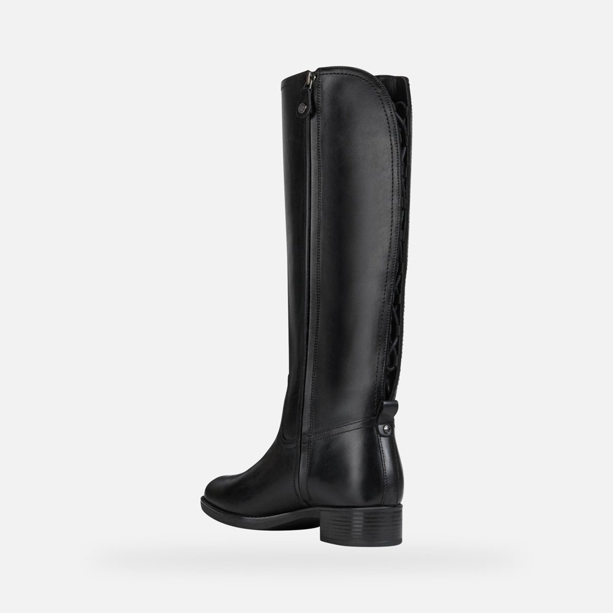Bottes talon large noir, GEOX