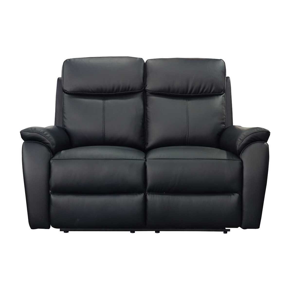 Kingsmere Power Recliner 2 Seater Leather Sofa black, ASPIRE