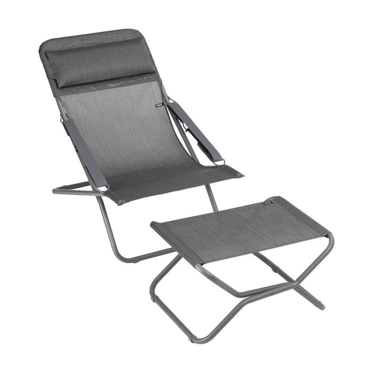 Repose-jambes/tabouret pliant - NEXT gris obsidian, LAFUMA MOBILIER