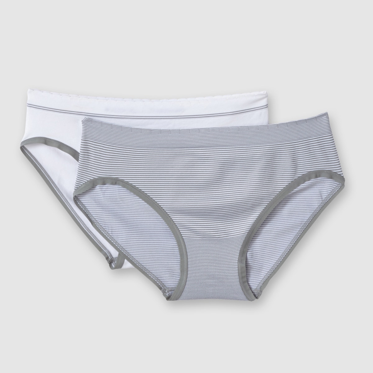 Lot De 2 Slips Zen Attitude blanc/gris, BILLET DOUX