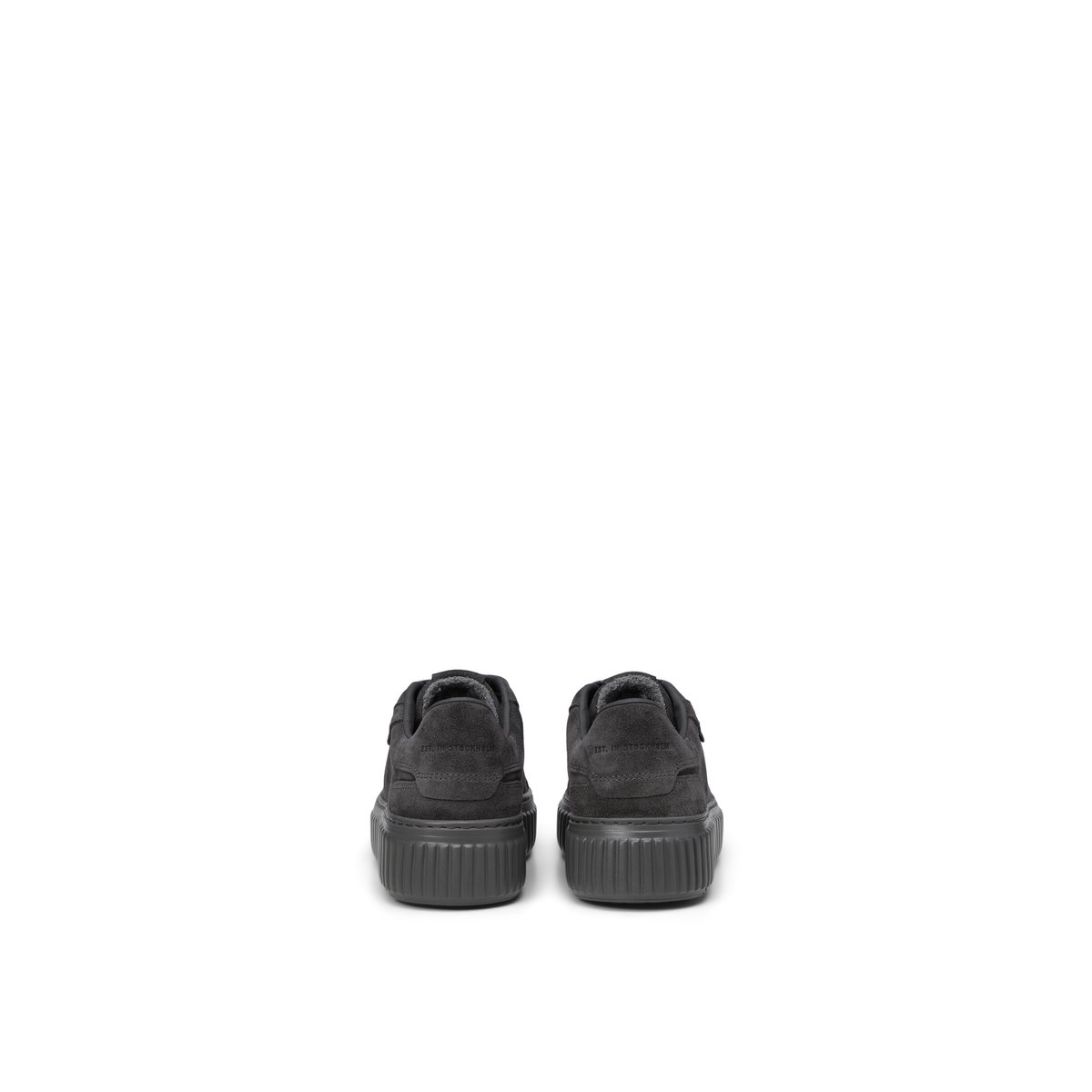Baskets en cuir velours noir, MARC O'POLO