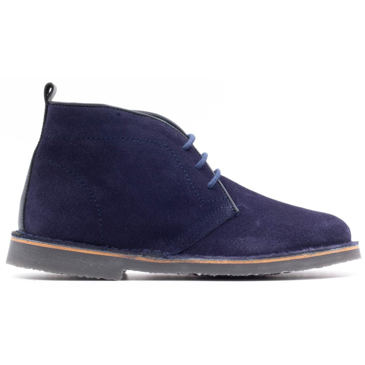 Boni Maxime - Chaussures enfant en cuir à lacet bleu marine, BONI&SIDONIE