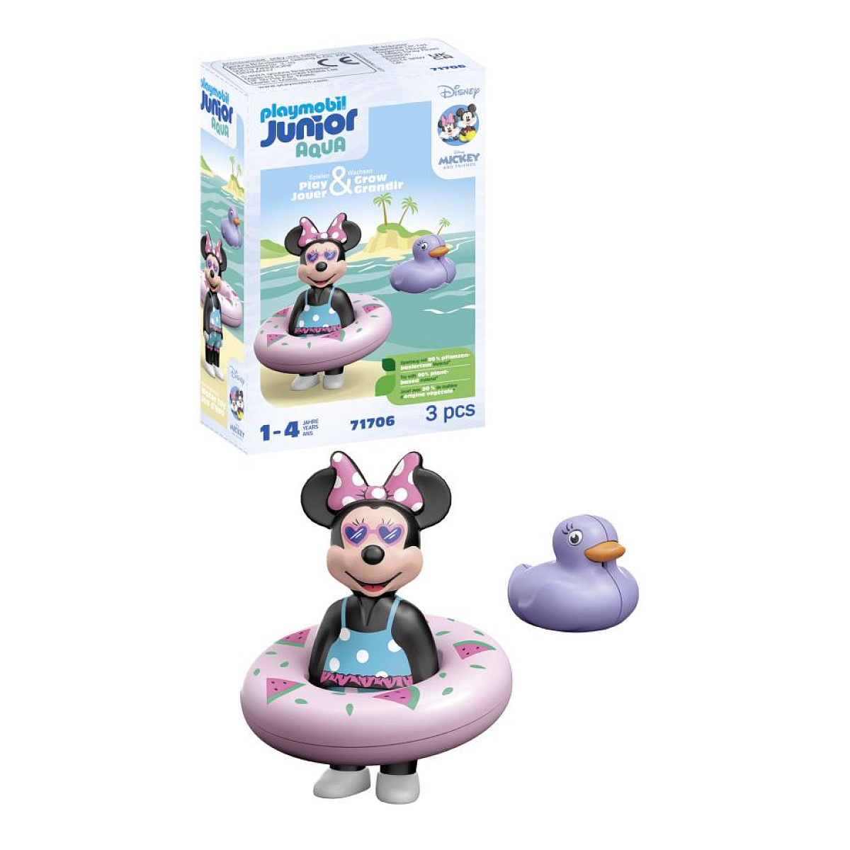 71706 Junior  and  disney : minnie avec bouee bleu, PLAYMOBIL
