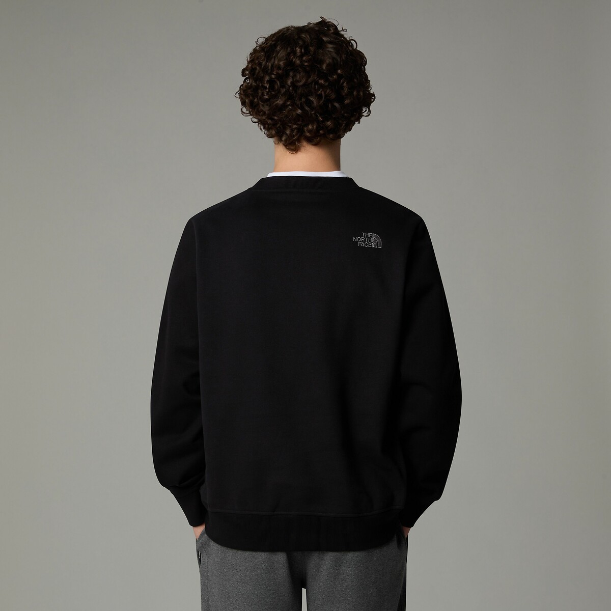 Sweat col rond avec logo Drew Peak noir, THE NORTH FACE