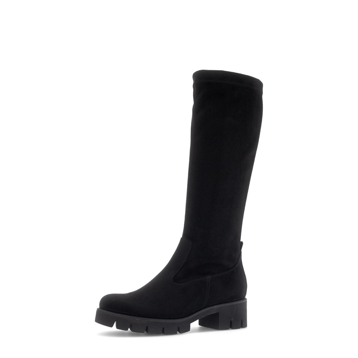 Bottes en textile à talon décroché noir velours, GABOR