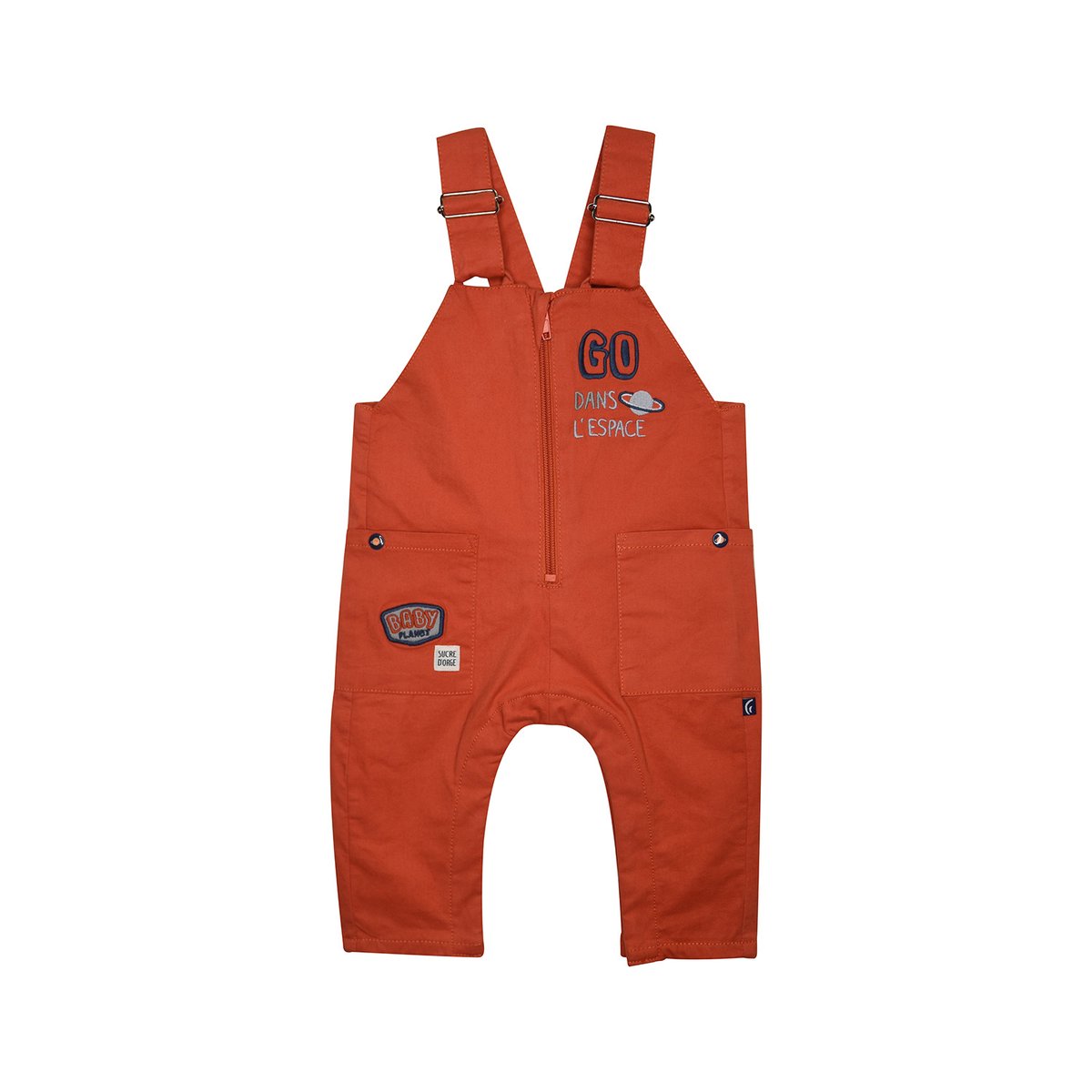 Tshirt salopette ivanohe twill long bebe rouge, SUCRE D'ORGE