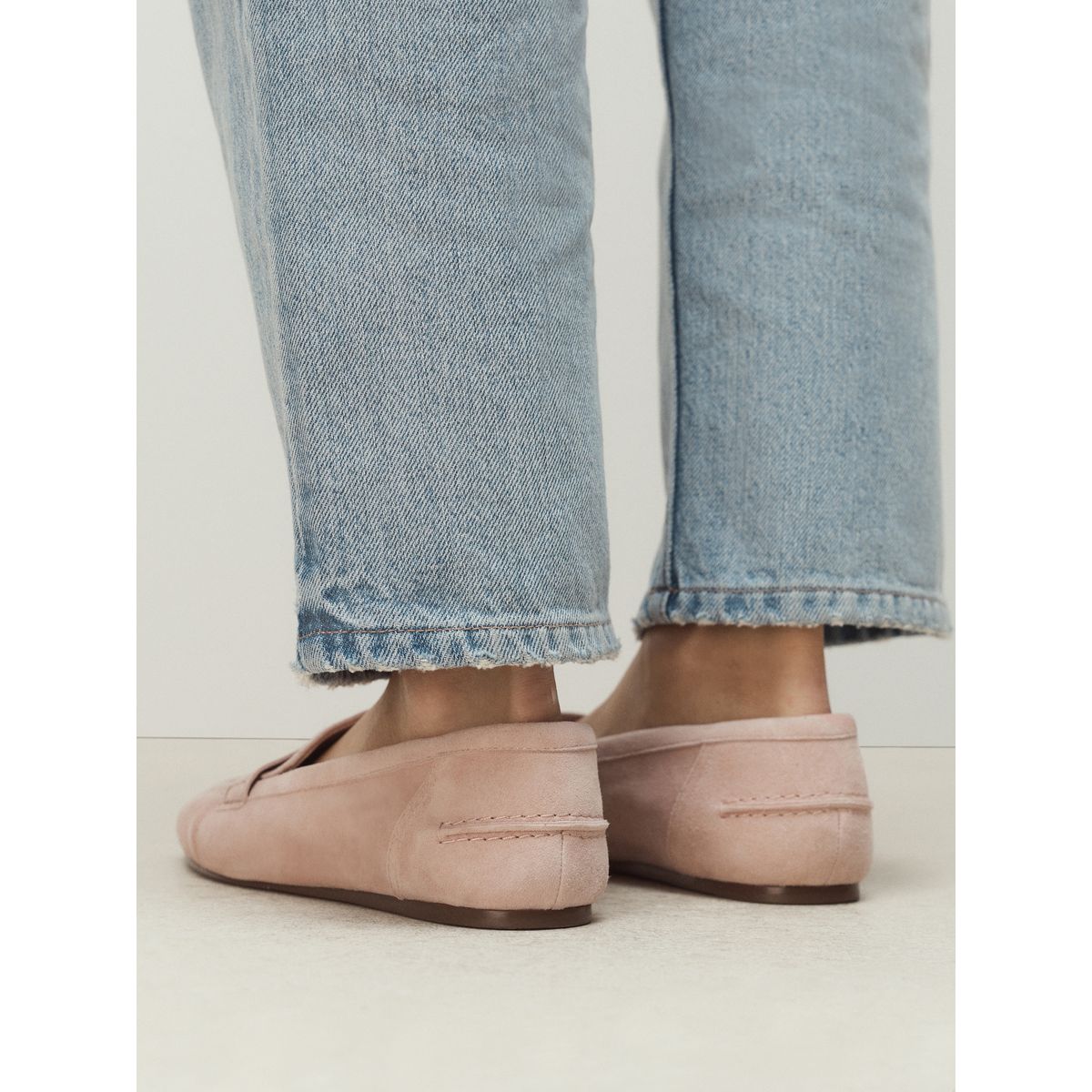 Mocassins froncés en cuir forever comfort® rose blush, NEXT