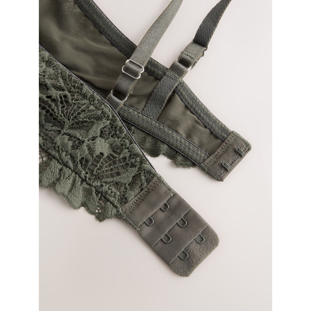 Soutien-gorge en dentelle ultra confort vert, NEXT