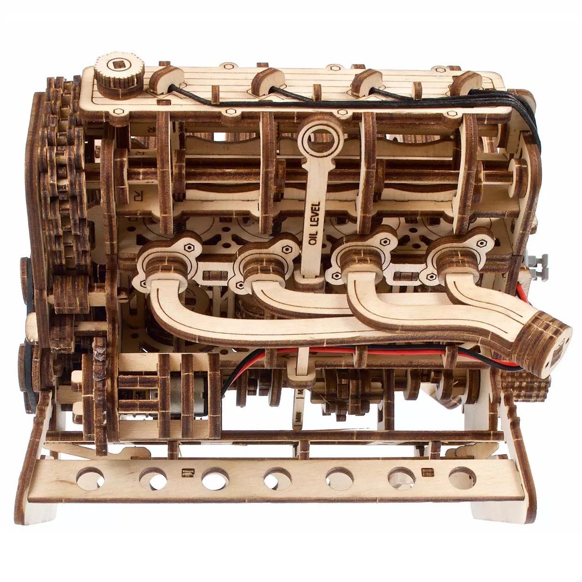 Puzzle 3D Moteur V8 beige, UGEARS