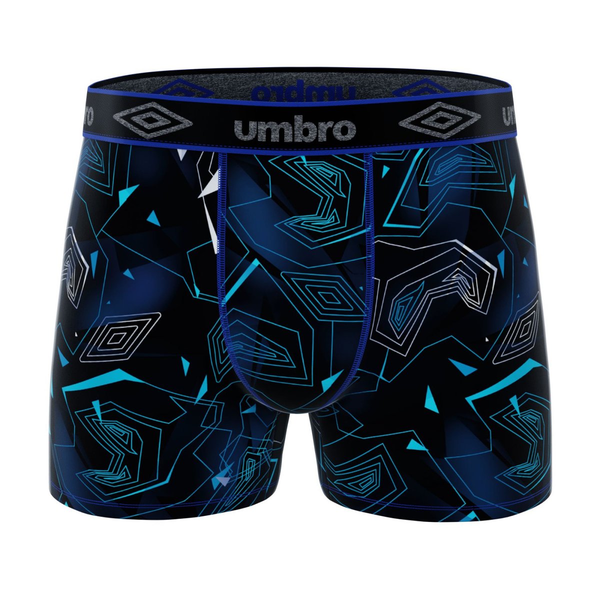 Lot De 6 Boxers Microfibre noir/gris/rouge/bleu/jaune, UMBRO
