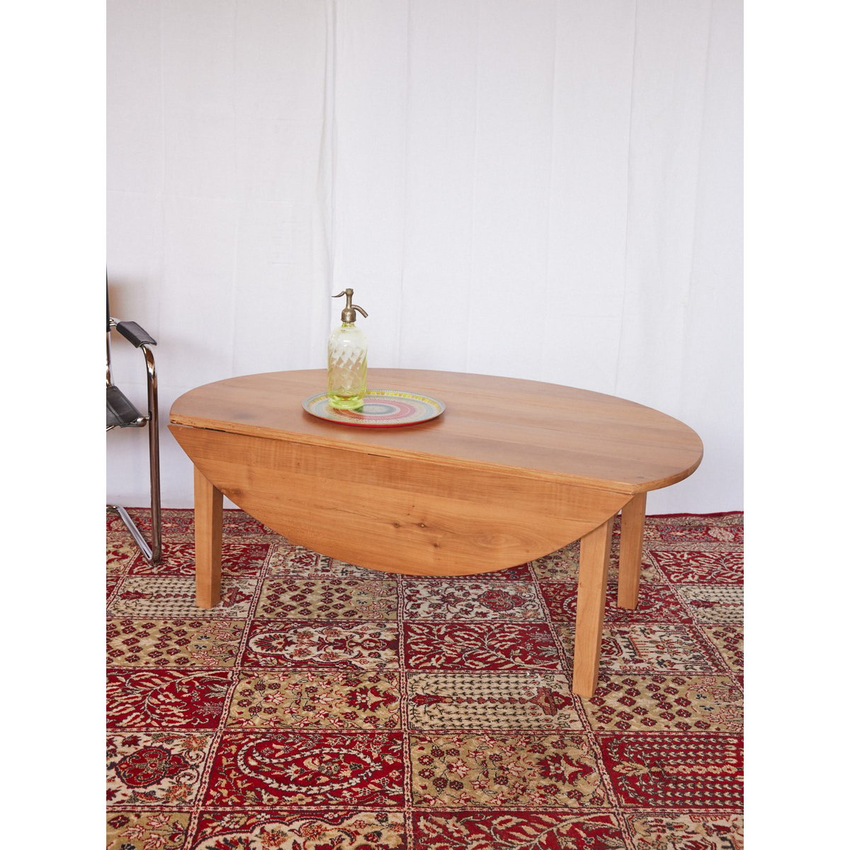 Table basse années 20 en bois Léonie N°1082 - Bon état bois clair, DEBONGOUT