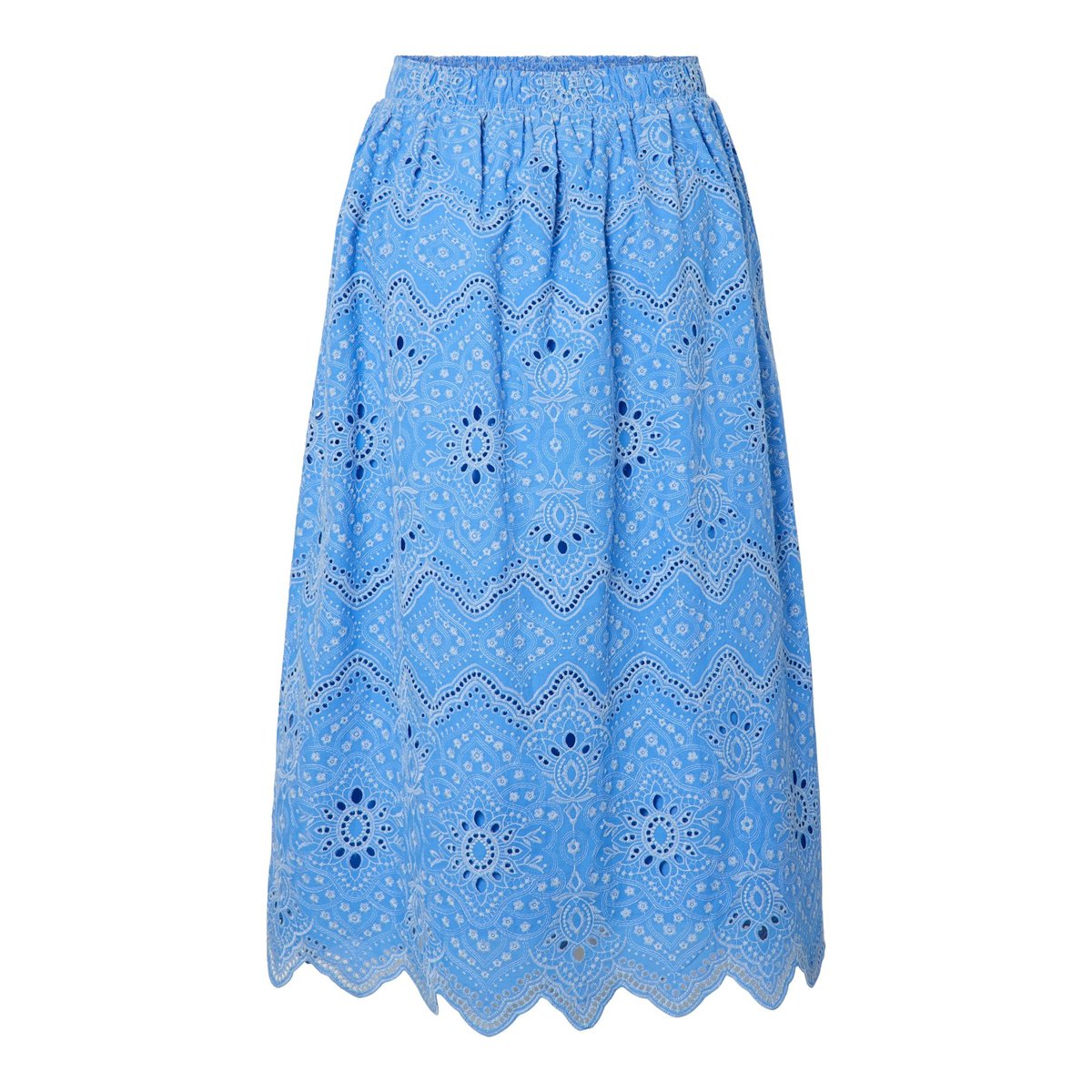 Jupe Mi-Longue bleu - marina1, YAS