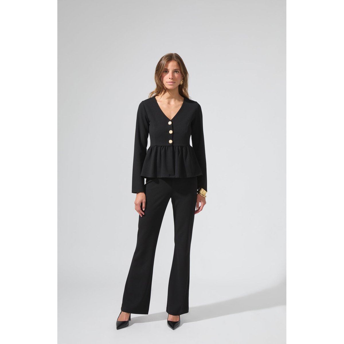 Pantalon flare VICTOR noir, BENOA