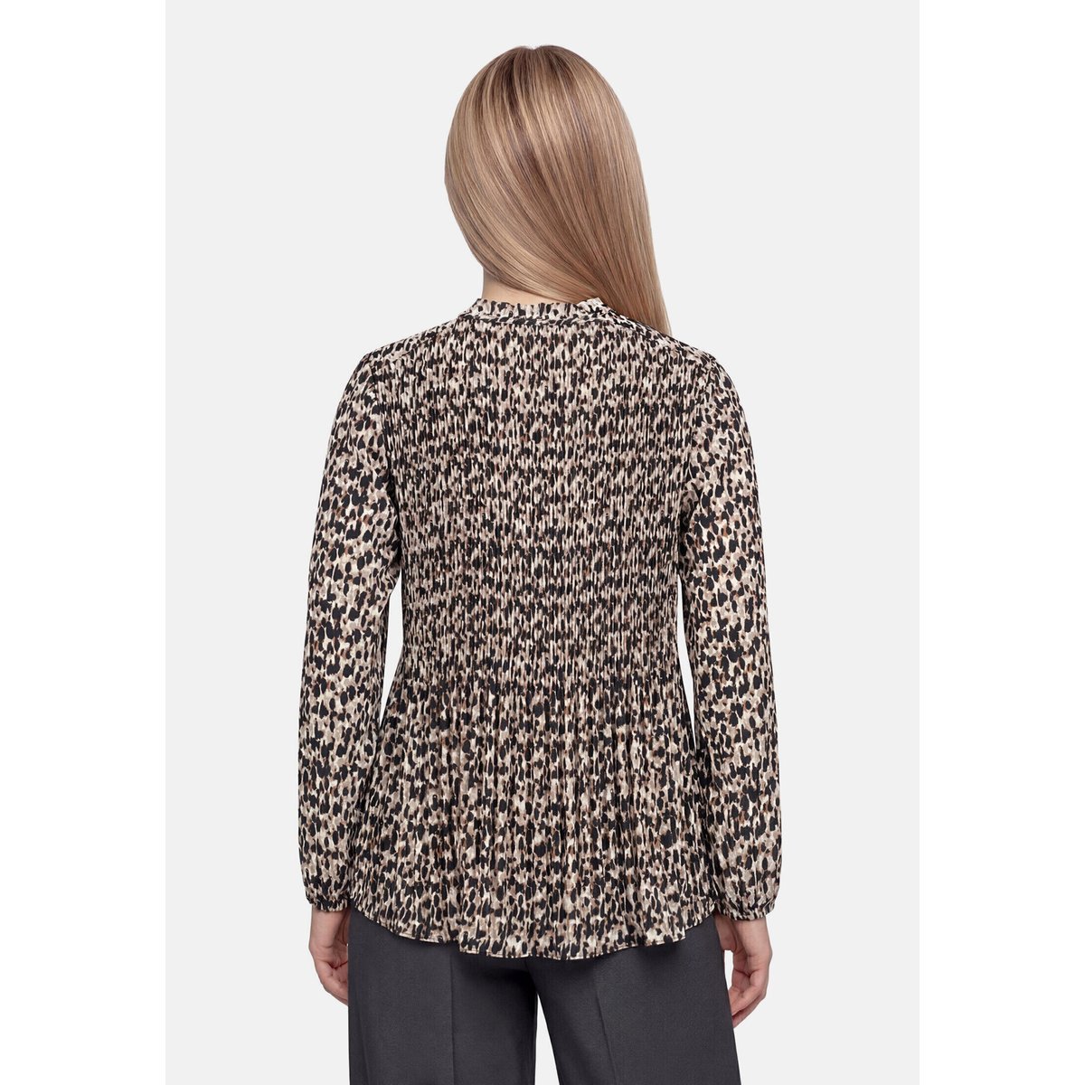 Tunique à plis beige/noir, BETTY BARCLAY