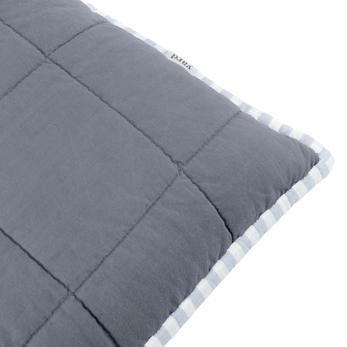 Hebden Stripe Cotton Filled Cushion mineral blue, YARD