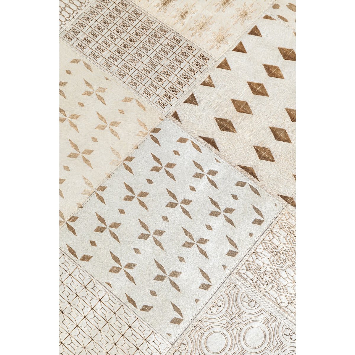 Tapis en cuir, SALA beige, KARE DESIGN