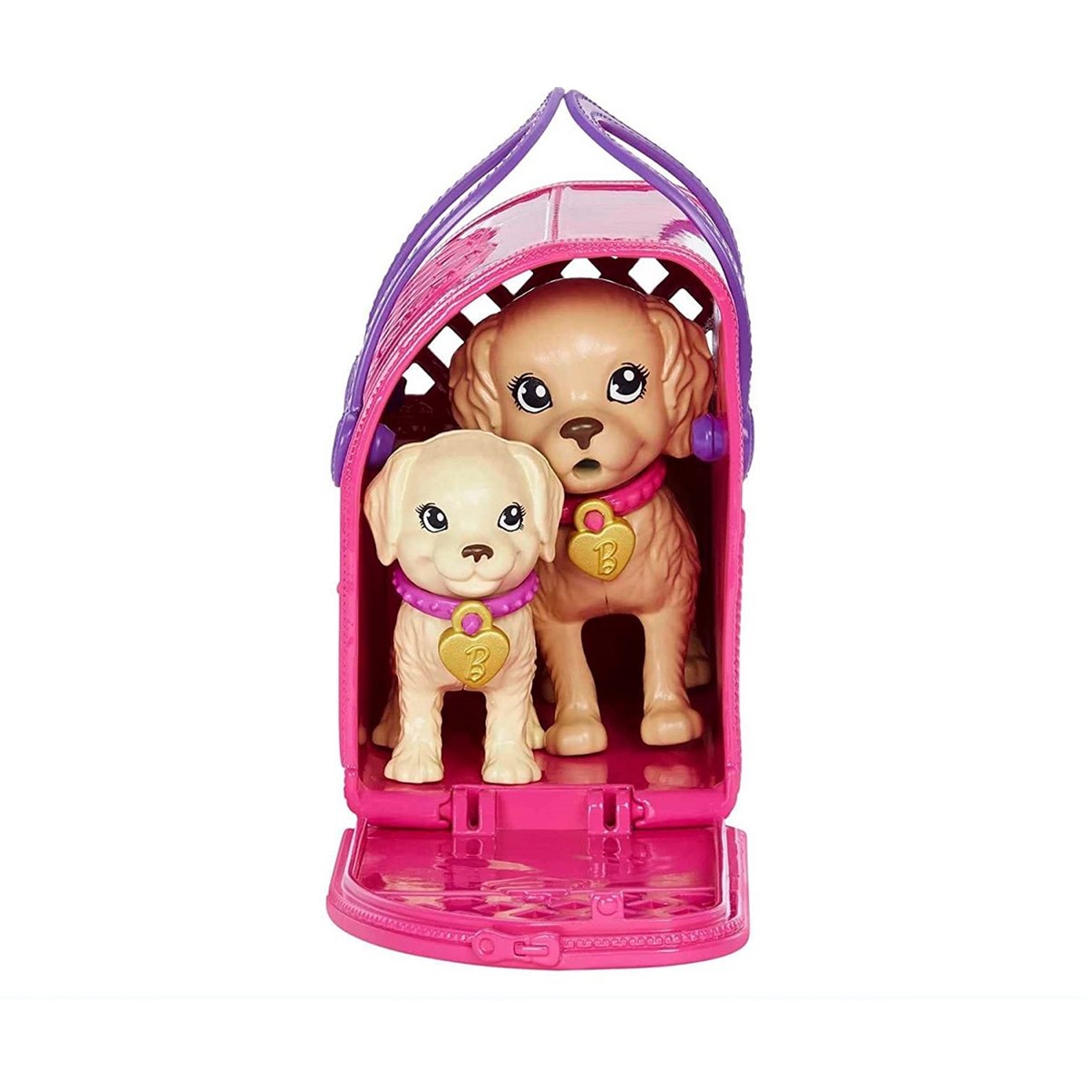 Set de jeu d'adoption de chiots avec poupée brunette multicolore, MATTEL