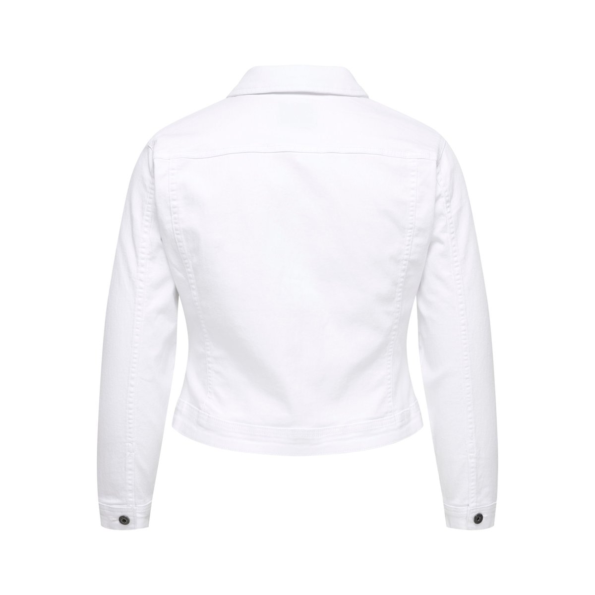 Veste courte en jean blanc, ONLY CARMAKOMA