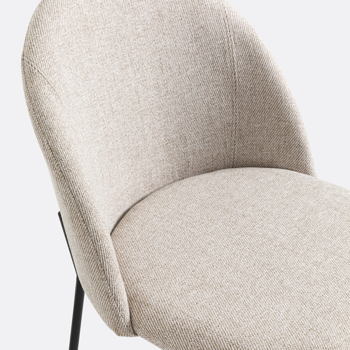 2er-Set Stühle Nordie, meliert beige meliert, LA REDOUTE INTERIEURS