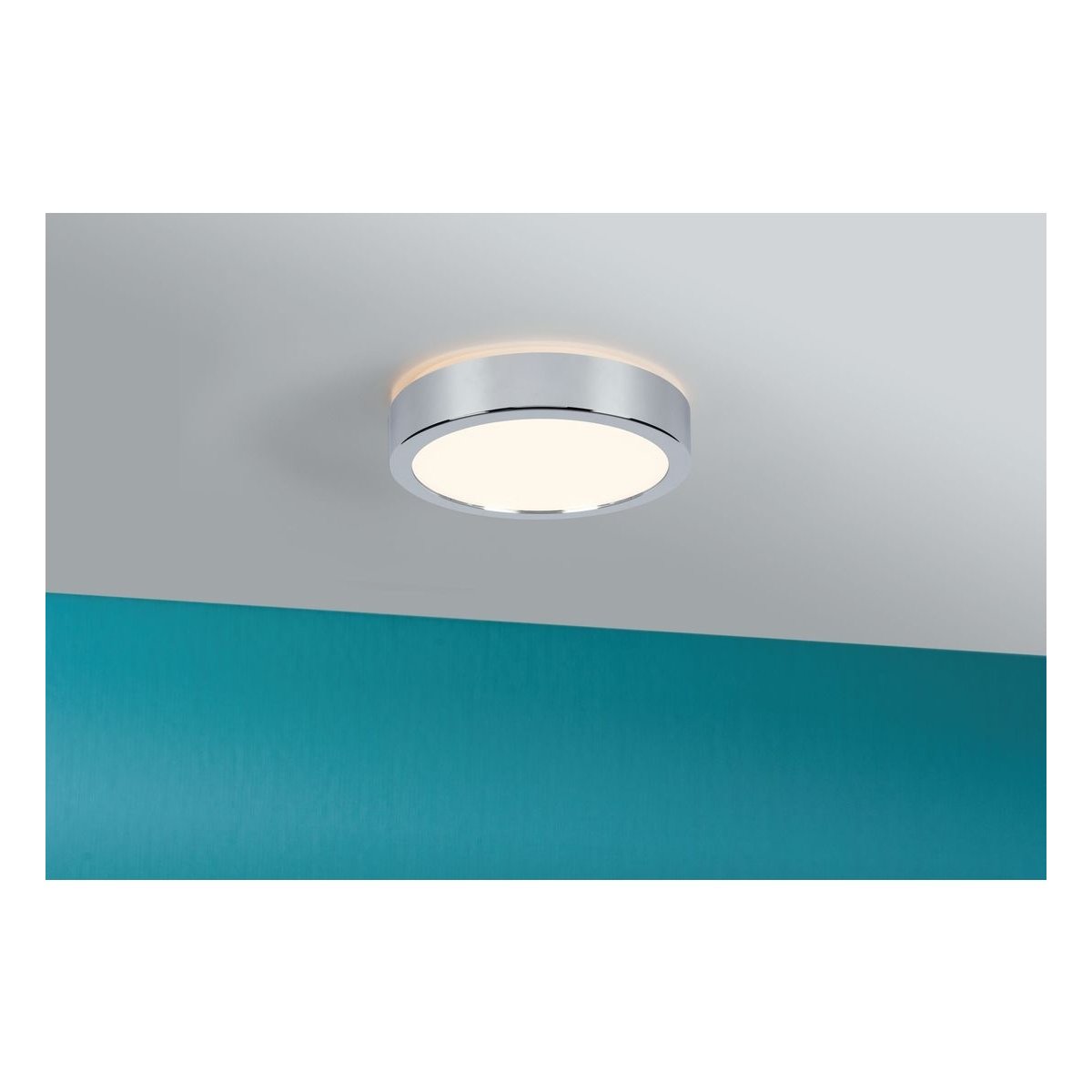 Plafonnier aviar ip44 chrome 20 cm chromé, PAULMANN