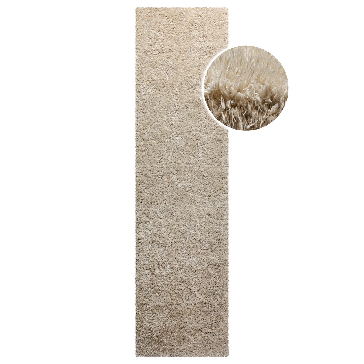 Tapis shaggy, aspect laineux ,  MATTEO sable, HOMIE LIVING