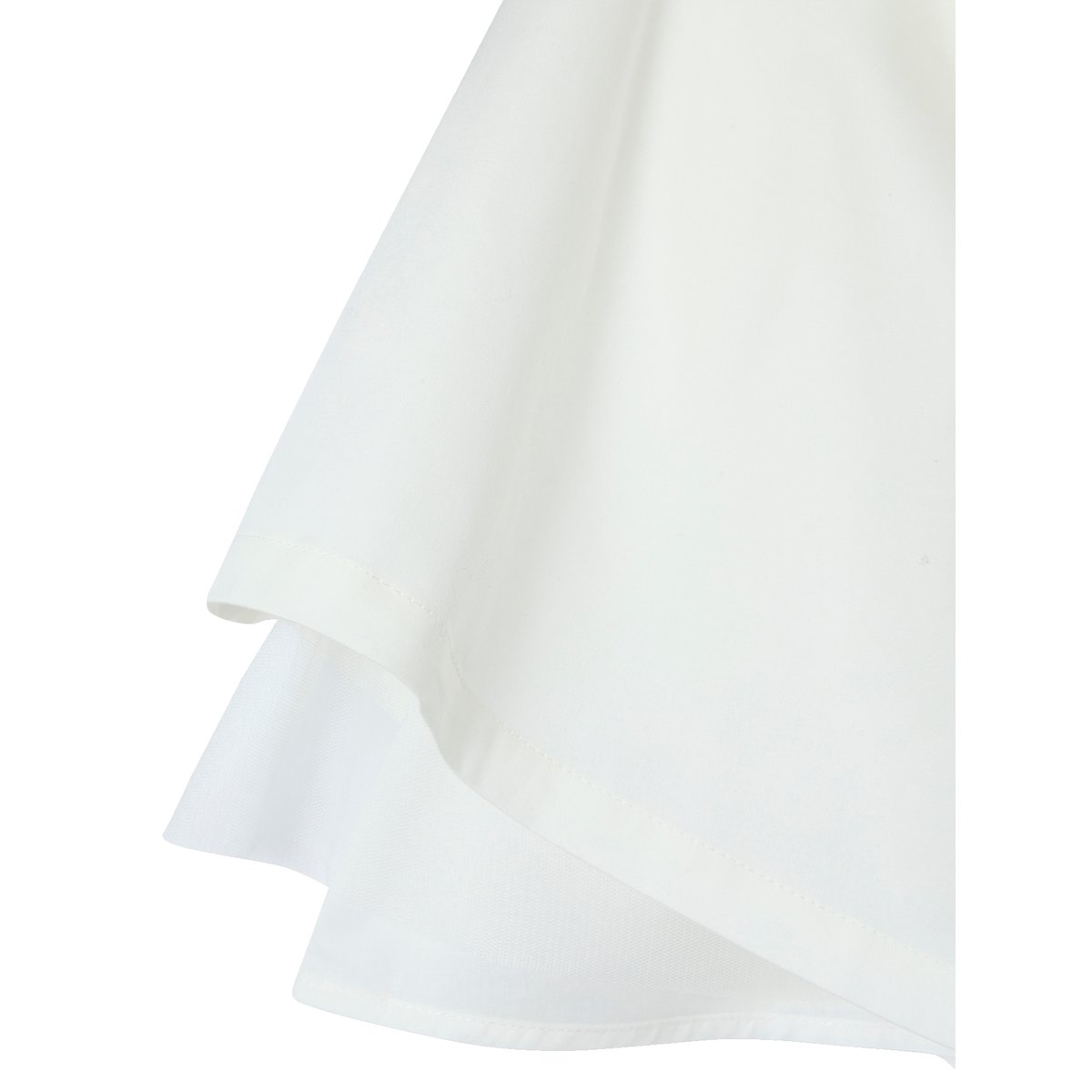 Robe cérémonie ceinture dorée blanc, VERTBAUDET