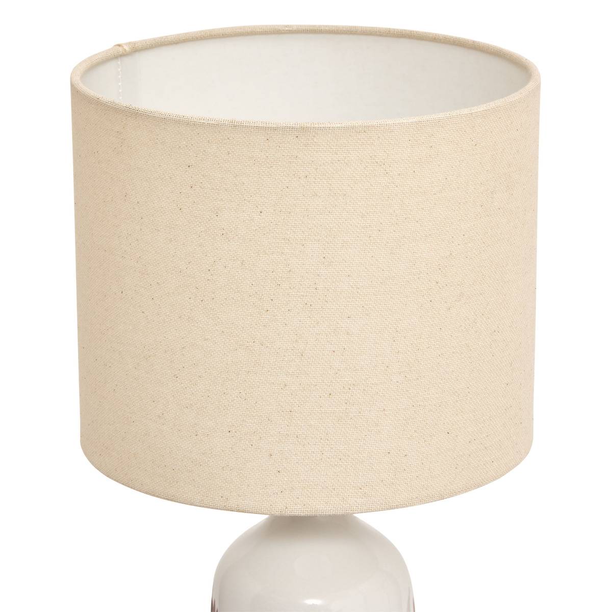 Lampe cylindrique en lin KEILA multicolore, ATMOSPHERA