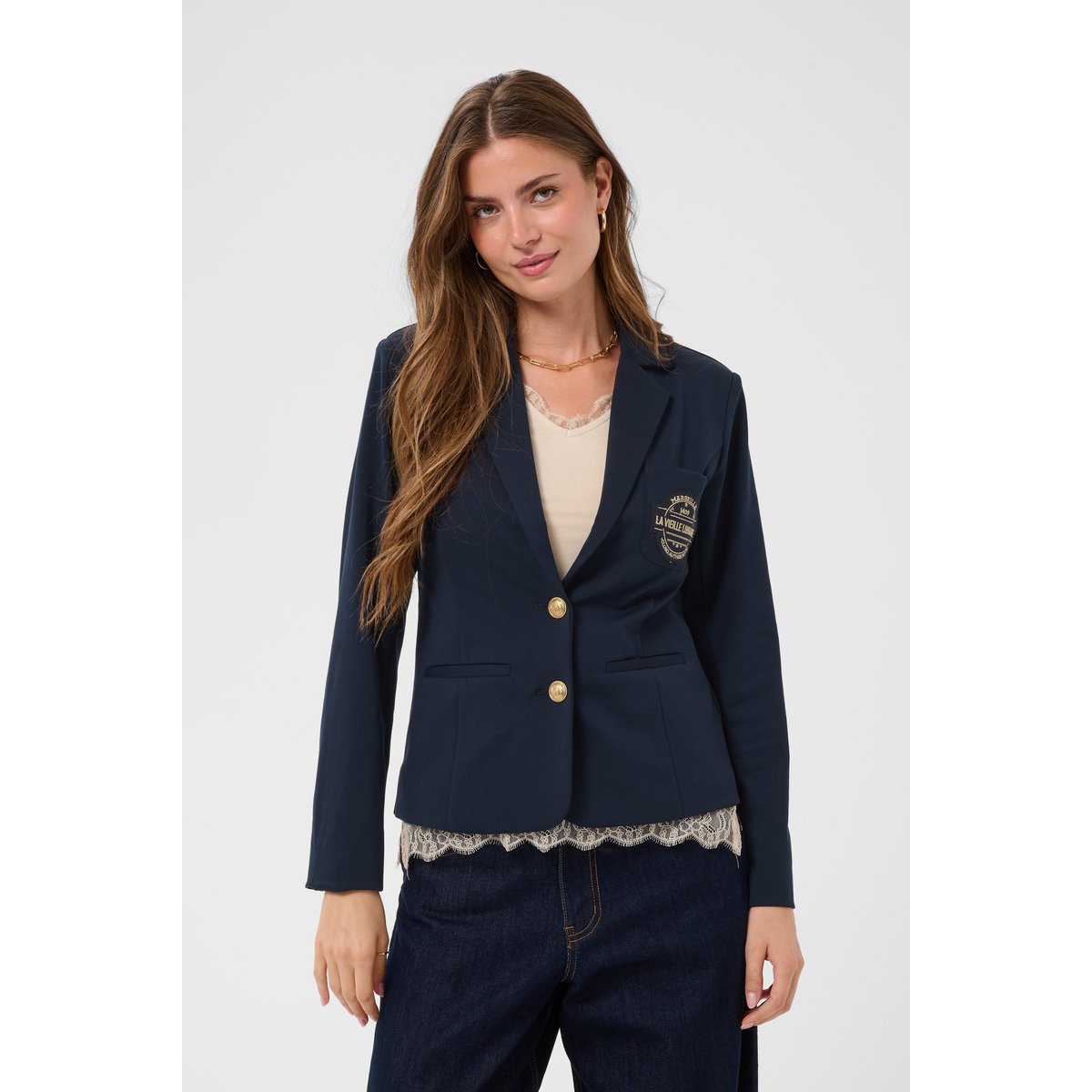 Blazer bleu sky captain, CREAM