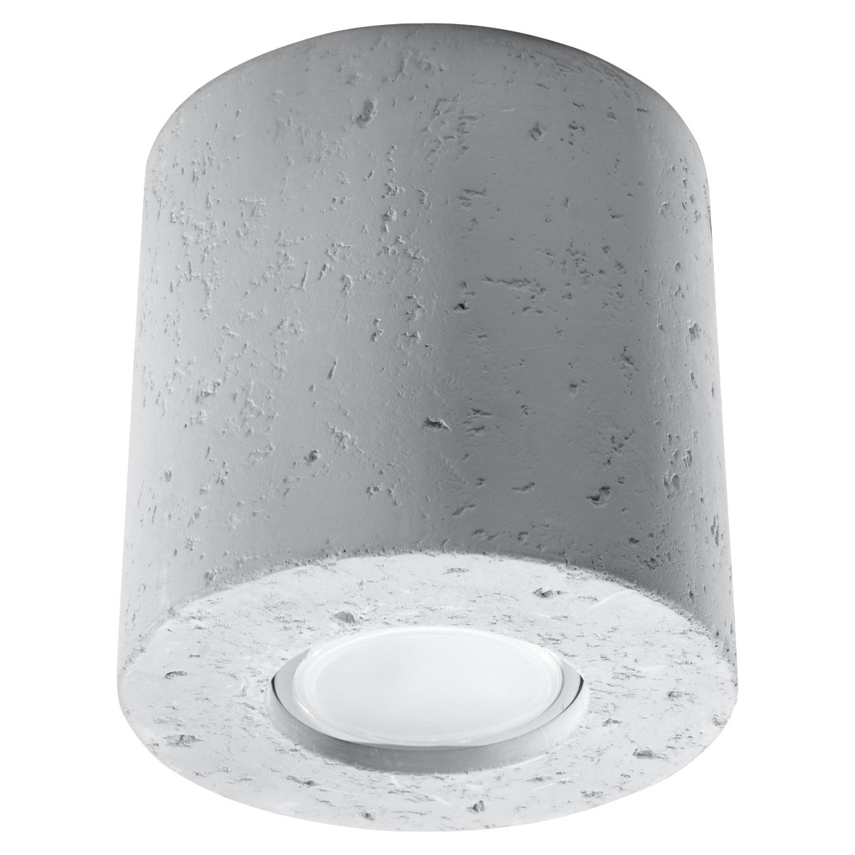 Plafonnier Béton Gris GU10 1 Orbis gris, EDEN